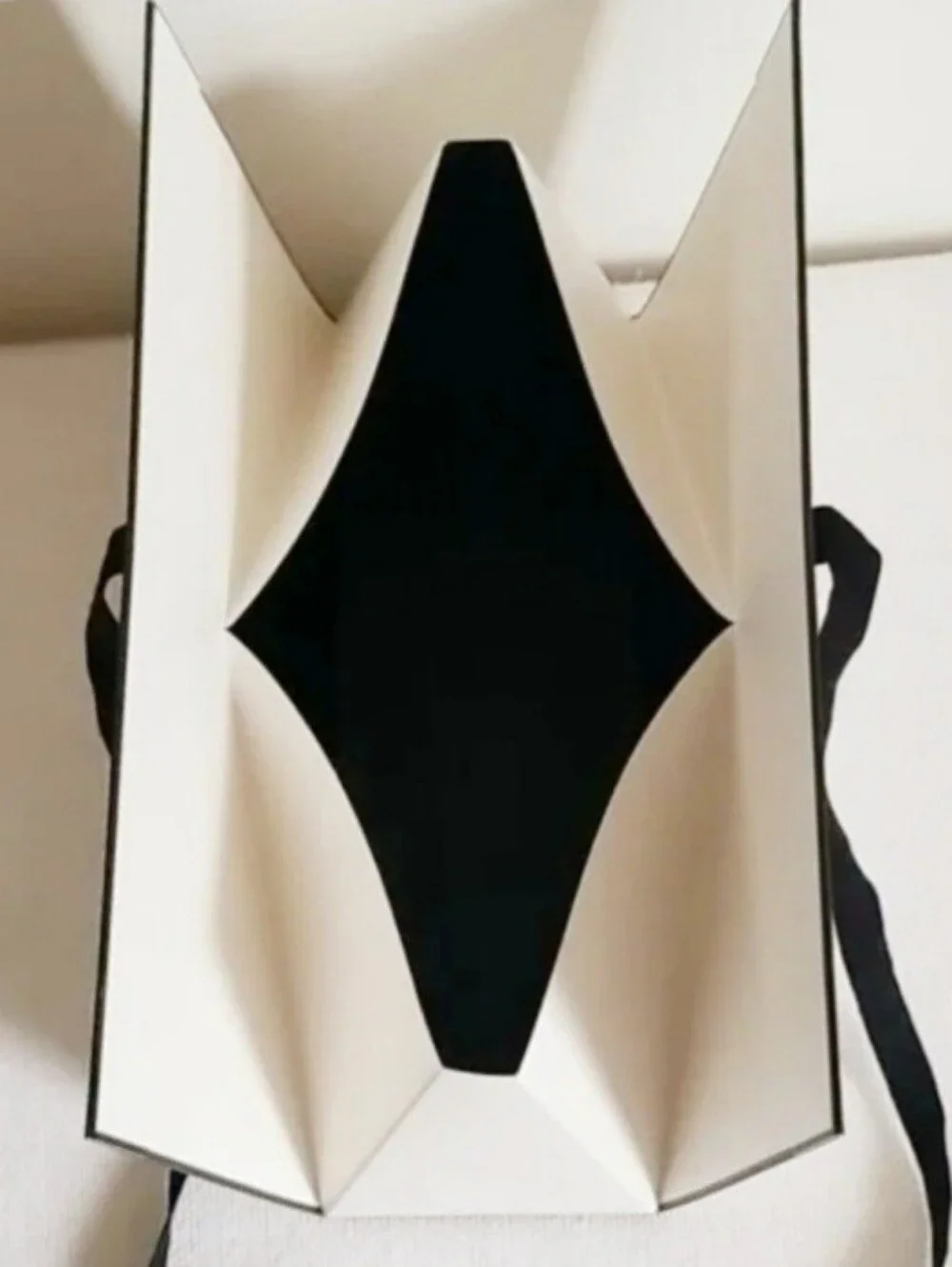 AUTHENTIC 3 piece CHANEL gift bag, triangular folding clutch, mini gift bag